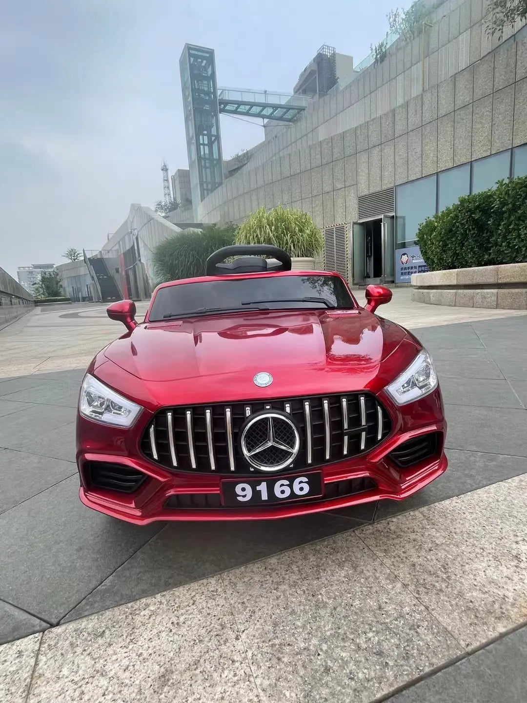 Mercedes shape kids ride on car