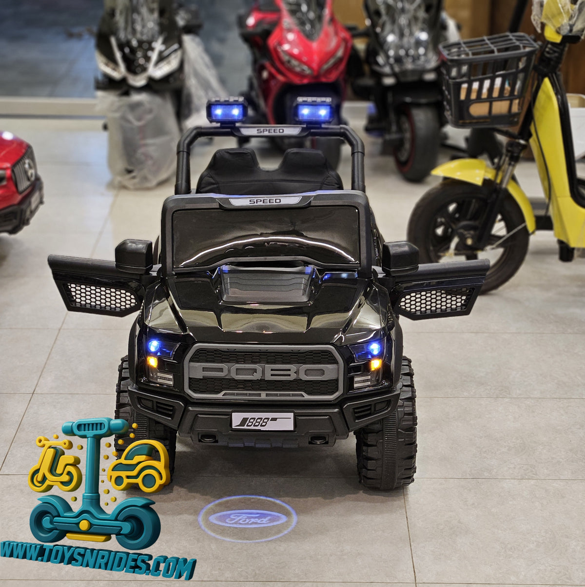 Kids Ride On Jeep with Remote Control Music and Lights by TOYS N RIDES