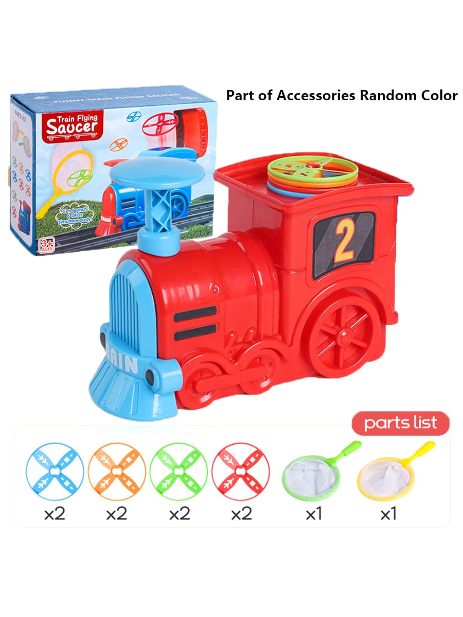 Train flying saucer for kids