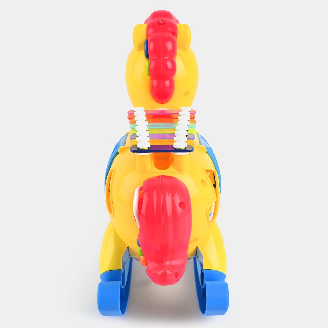 5 IN 1 Haunger Rocking Horse Shape Musical Instrument For Kids - Toys N Rides