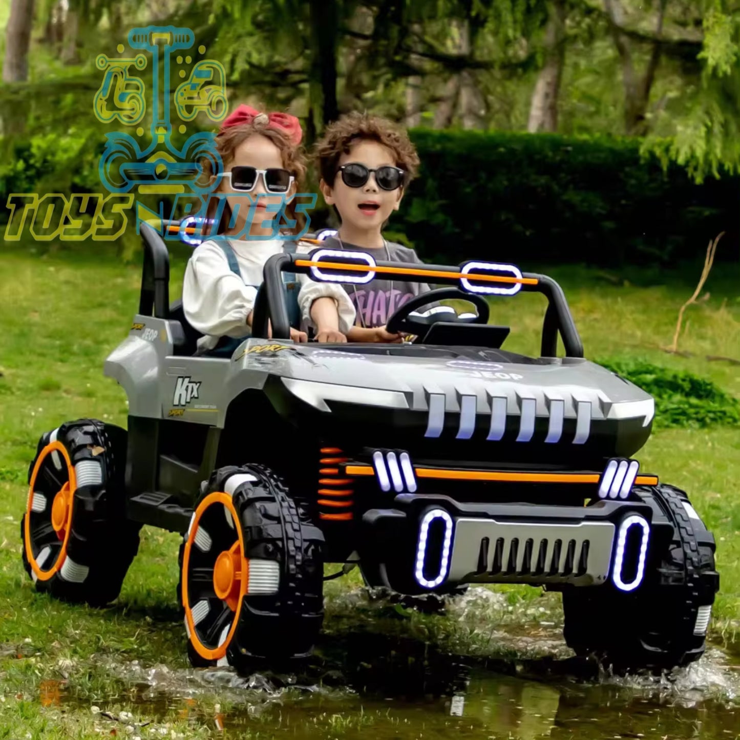 1. **12V Kids Jeep by TOYSNRIDES โ Battery-Powered Ride-On Car** ๐
2. **Off-Road Kids Jeep with Remote Control & Unbreakable Tyres** ๐
3. **Waterproof Kids Battery Car by TOYSNRIDES** ๐ง๏ธ
4. **Long-Lasting Battery-Powered Jeep for Kids** ๐
5. **Spacious Ride-On Jeep for Ages 3-15 by TOYSNRIDES** ๐