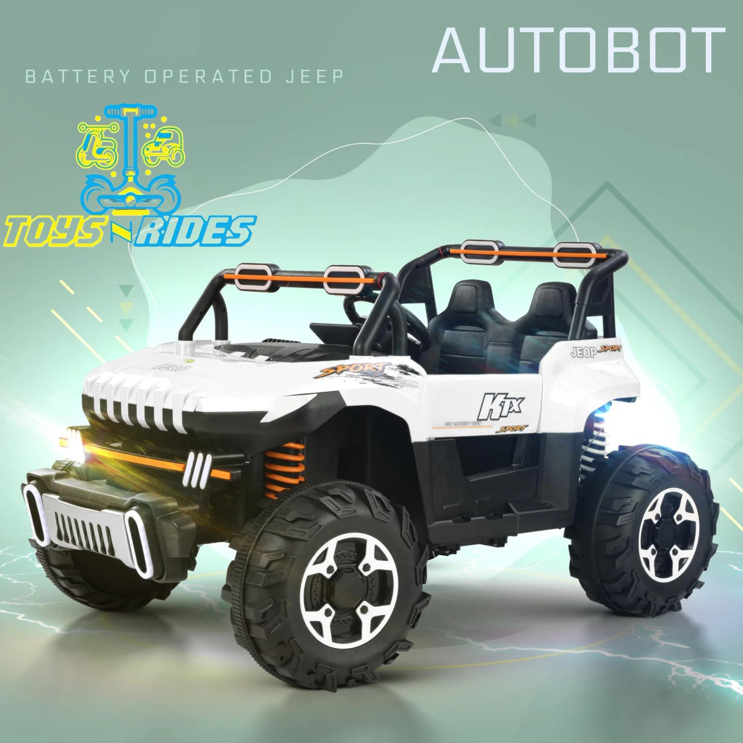 1. **12V Kids Jeep by TOYSNRIDES โ Battery-Powered Ride-On Car** ๐
2. **Off-Road Kids Jeep with Remote Control & Unbreakable Tyres** ๐
3. **Waterproof Kids Battery Car by TOYSNRIDES** ๐ง๏ธ
4. **Long-Lasting Battery-Powered Jeep for Kids** ๐
5. **Spacious Ride-On Jeep for Ages 3-15 by TOYSNRIDES** ๐