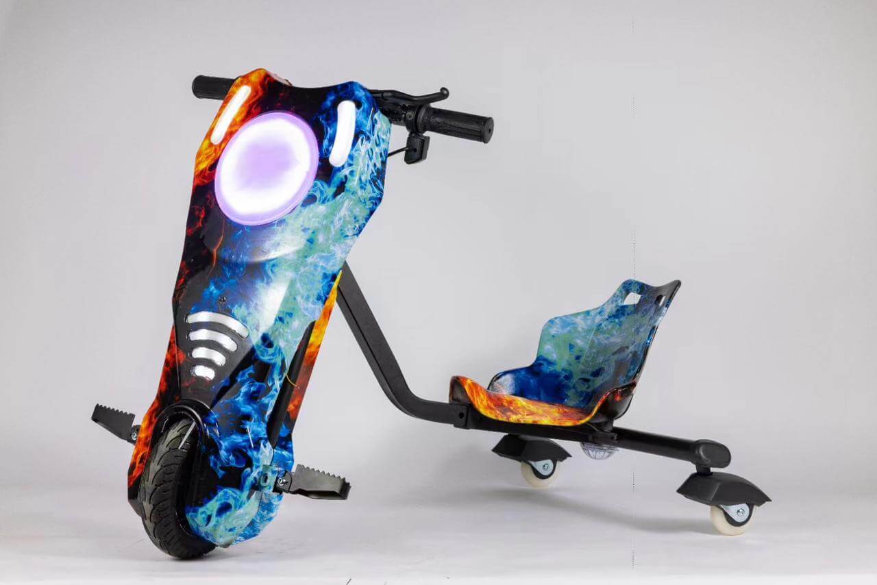 Electric Drift Scooter 3 - wheel Kids 360 Electric Drifting Scooter with Bluetooth - Toys N Rides