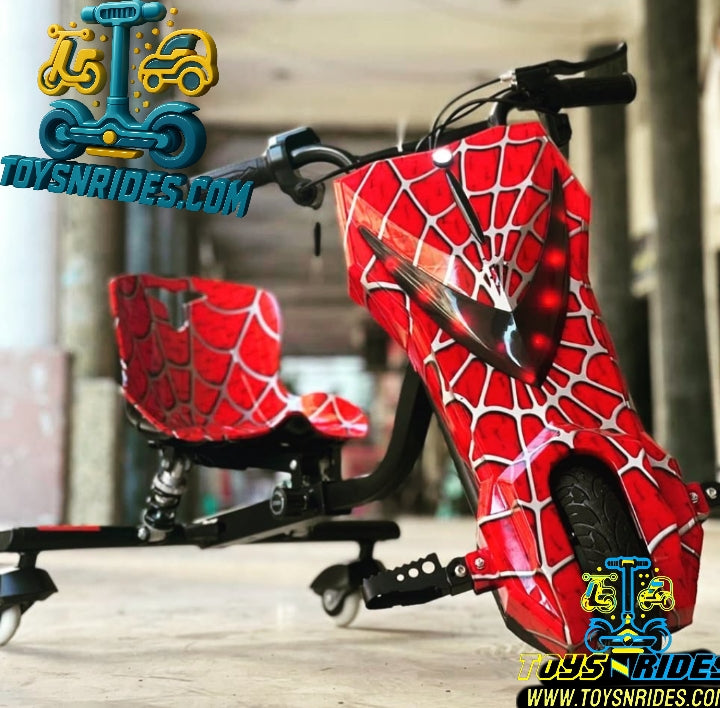 spider theme drift bike