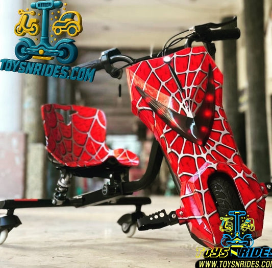 spider theme drift bike