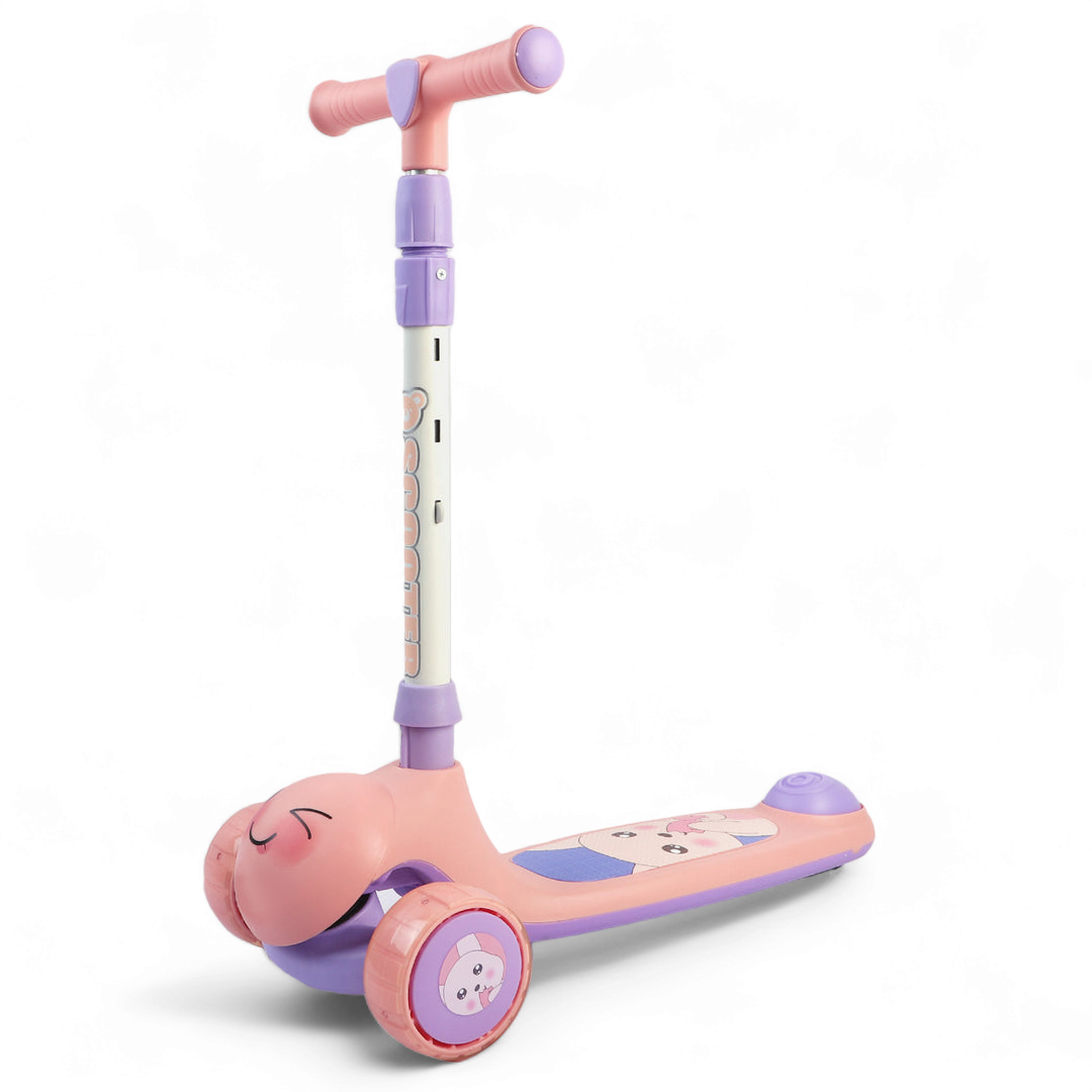Mickey Shape 3 Wheeler Scooty With Adjustable Hieght
