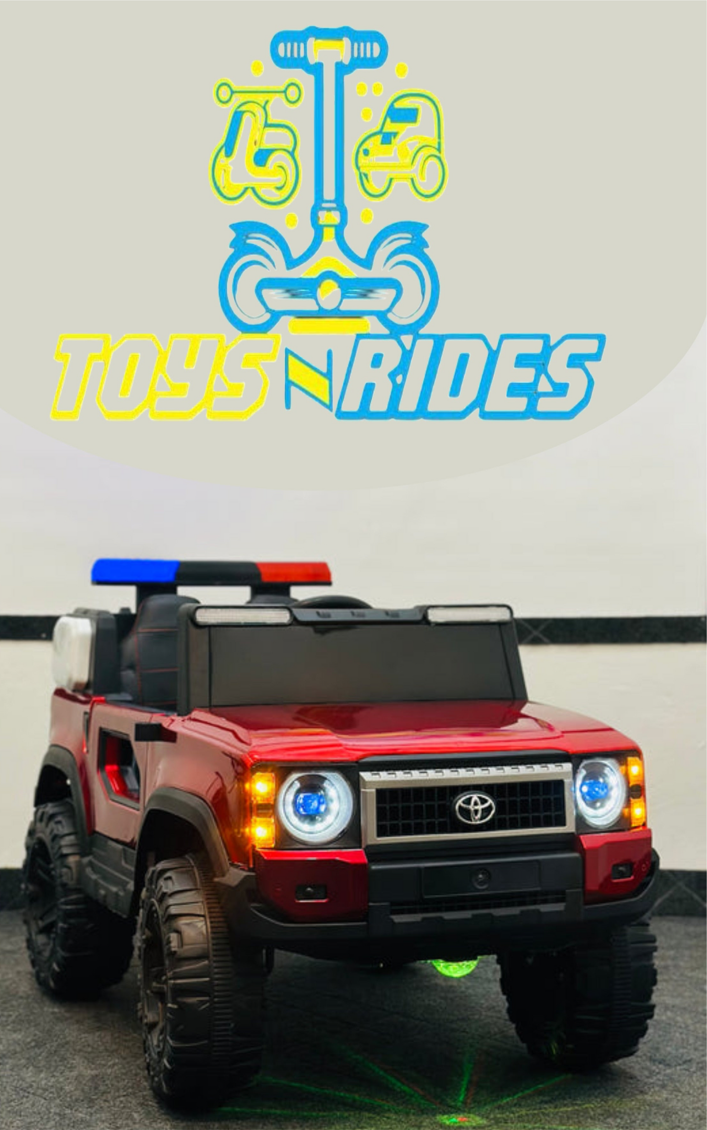 Kids Electric Jeep – Toyota Tundra – Police Jeep by TOYSNRIDES-Toysnrides.com