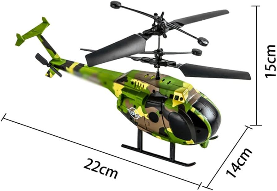 Remote-controlled RC military helicopter for kids