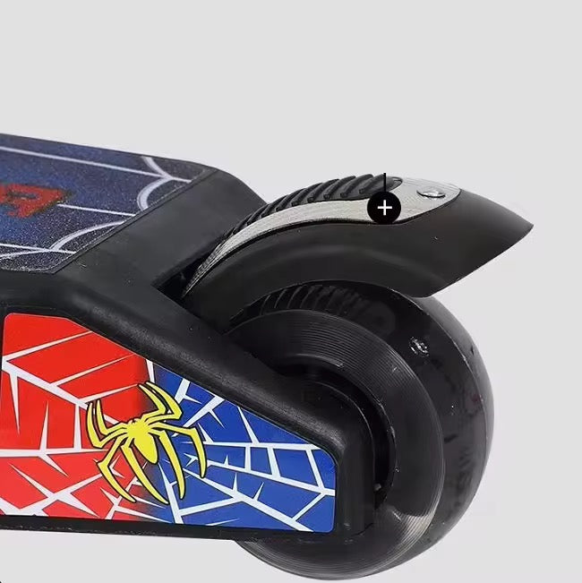 Spider-man shape foldable heavy duty manual Scooty for kids