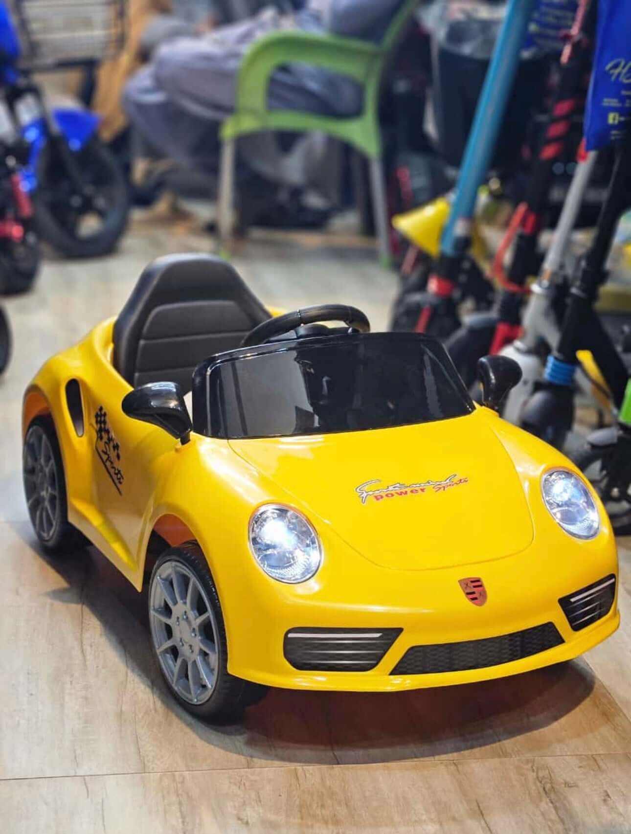 Kids Porsche Shape Battery Car by TOYSNRIDES ๐
2. 12V Kids Battery-Powered Remote Control Car ๐
3. Off-Road Kids Car with Unbreakable Tyres ๐
4. Waterproof Kids Battery Car by TOYSNRIDES ๐ง๏ธ
5. Realistic Porsche Design Kids Ride-On Car ๐