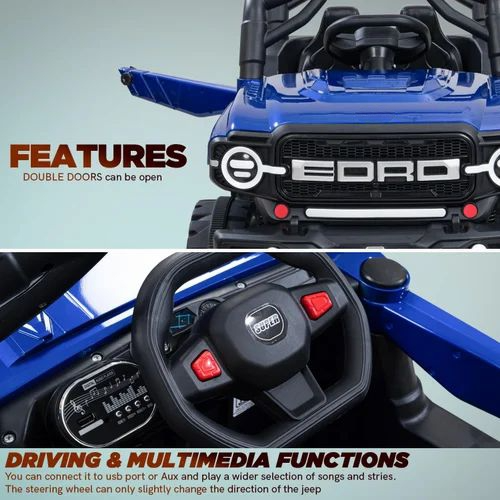 Kids battery operated ride on jeep