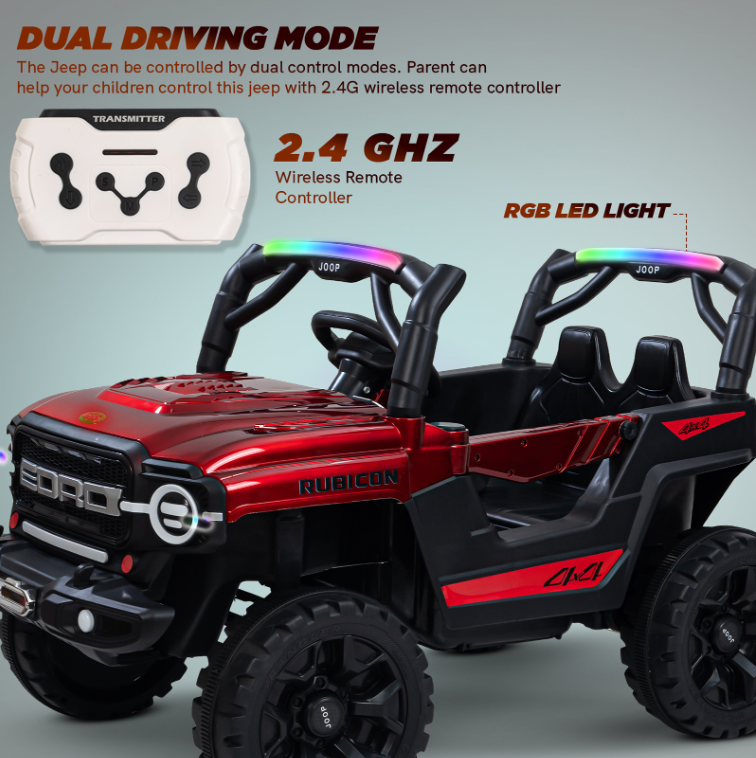 Kids battery operated ride on jeep