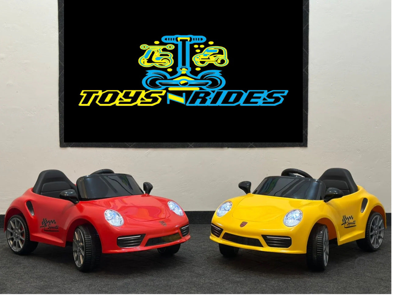 Kids Porsche Shape Battery Car by TOYSNRIDES ๐
2. 12V Kids Battery-Powered Remote Control Car ๐
3. Off-Road Kids Car with Unbreakable Tyres ๐
4. Waterproof Kids Battery Car by TOYSNRIDES ๐ง๏ธ
5. Realistic Porsche Design Kids Ride-On Car ๐