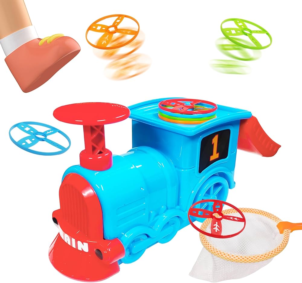 Train flying saucer for kids