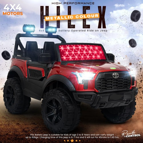 Hilex Pro Rechargeable Battery Operated Jeep for Kids