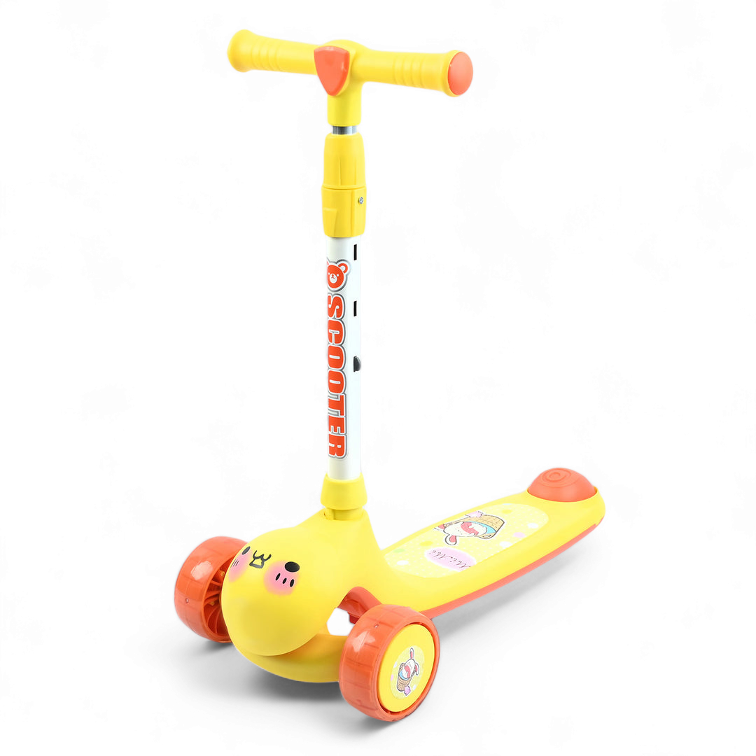Mickey Shape 3 Wheeler Scooty With Adjustable Hieght