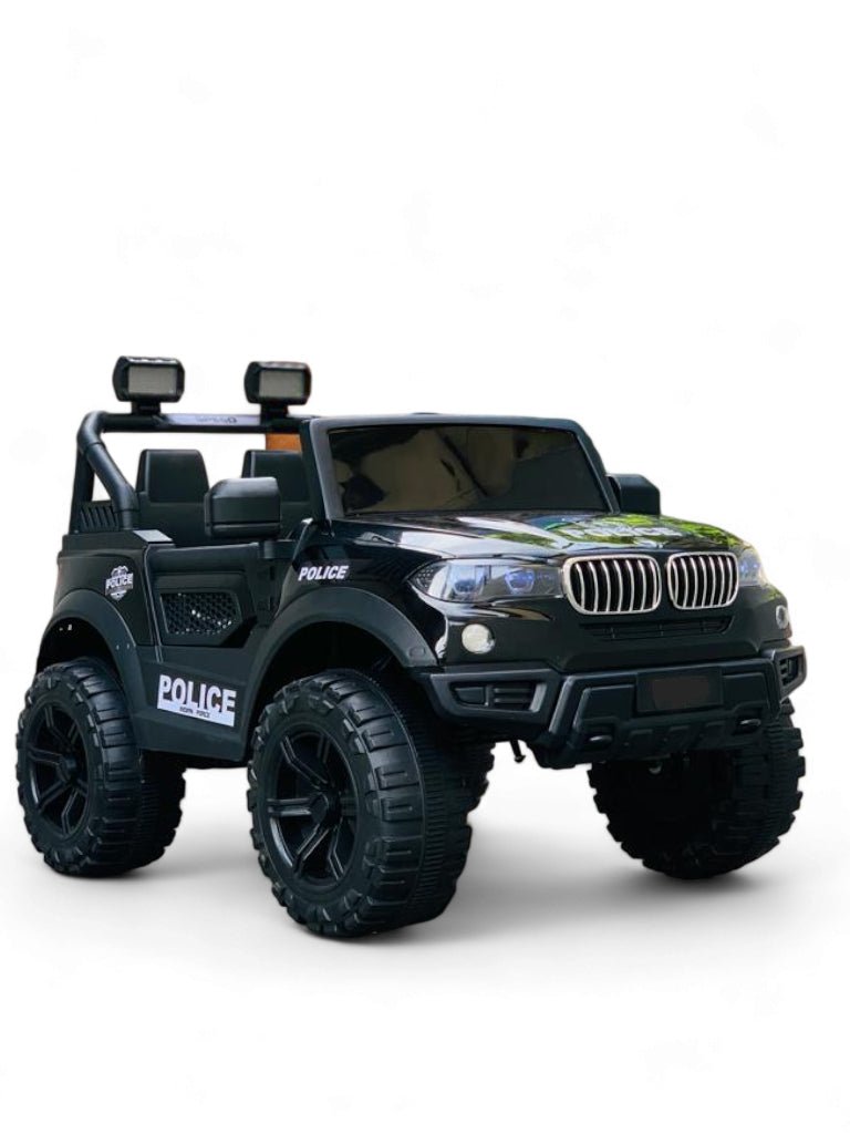 12V kids battery car with dancing lights and music system – shop now at TOYSNRIDES. BMW Jeep for kids with swing system and durable design – available at TOYSNRIDES.