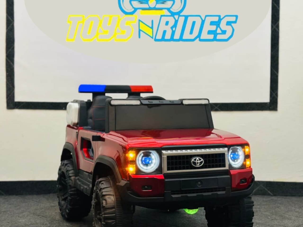 Remote-controlled Toyota-inspired 2025 FJ Cruiser jeep for kids (Model: TOYSNRIDES-4WD2025), featuring a sleek and stylish off-road look.