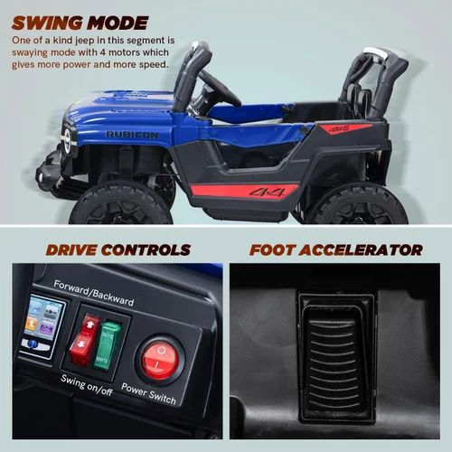 Kids battery operated ride on jeep