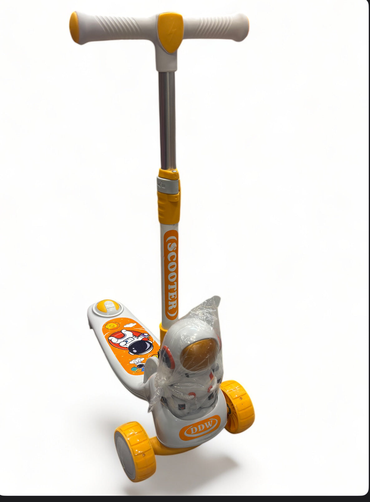 Kids Three Wheels Kick Scooter With Light And Music In Austaronaut Style
