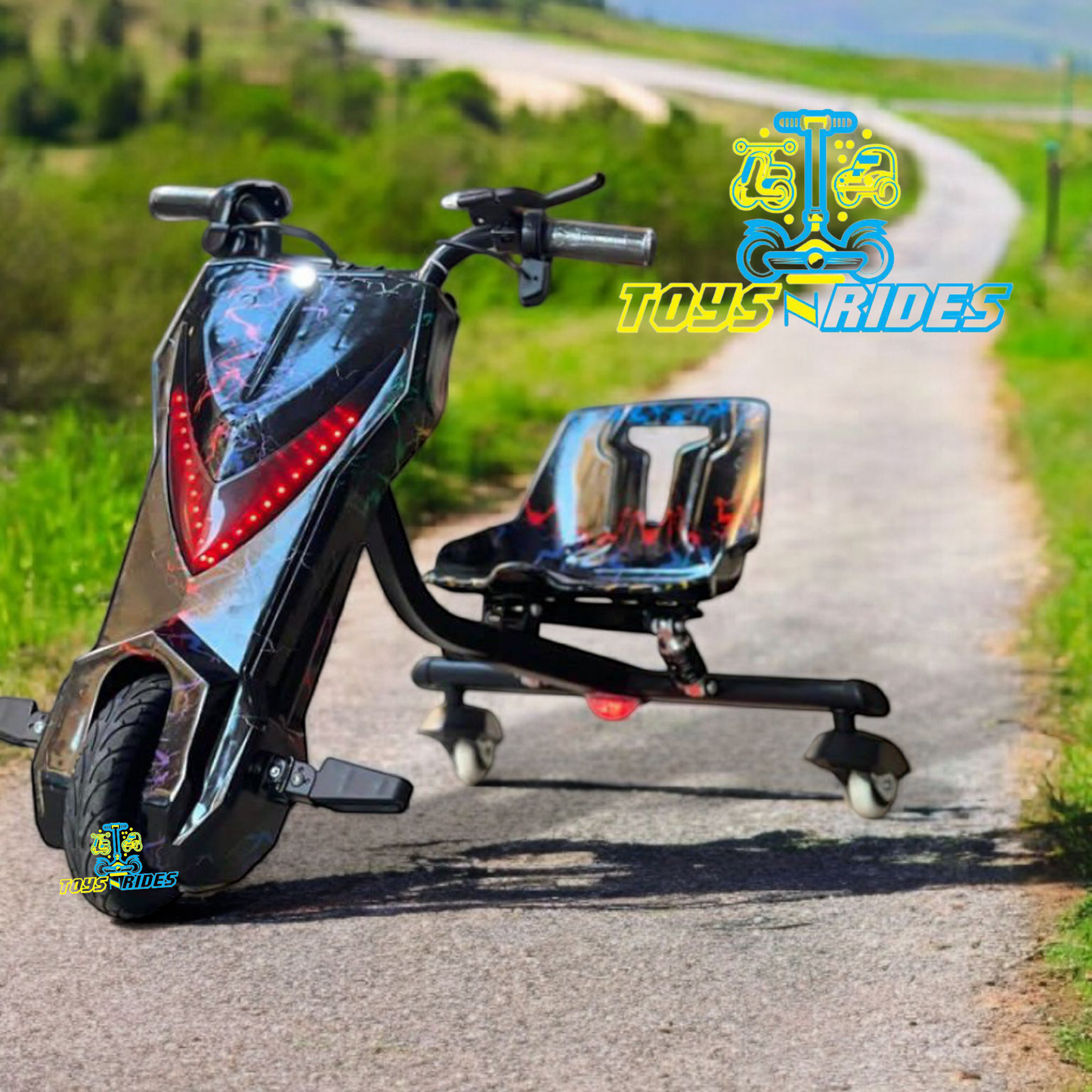 Electric Scooter for Kids with Bluetooth and 360 Drift - TOYSNRIDES