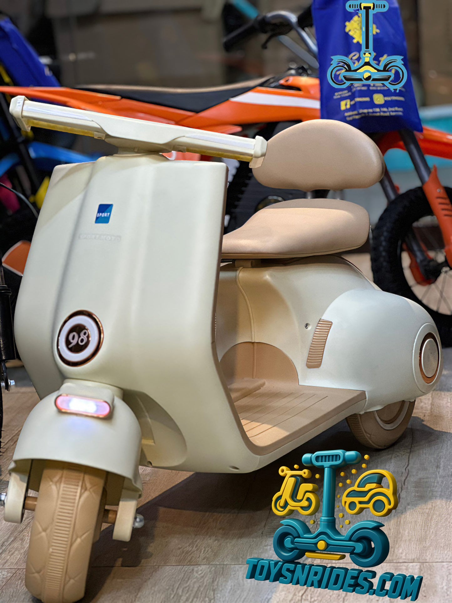 Kids Battery Operated Vespa Scooter For kids