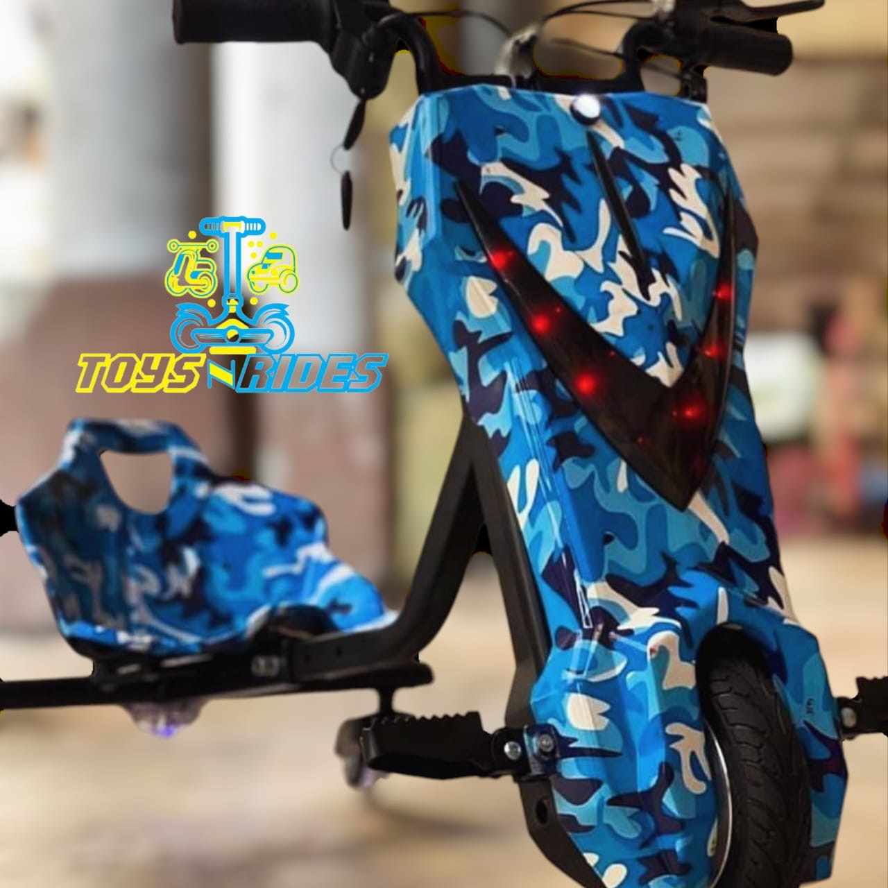 Smooth ride kids drifting scooter with shock-absorbing shockers