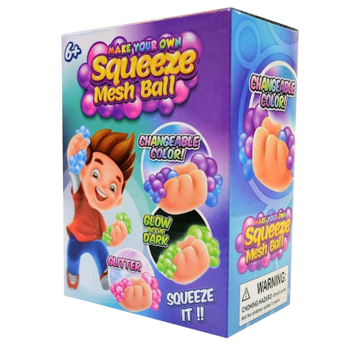 Squeeze mesh ball making kit for kids