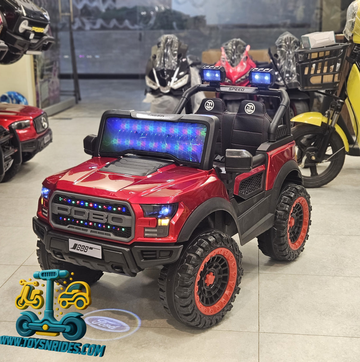 Ford Shape Electric Kids Jeep 12V Battery Car Karachi Pakistan