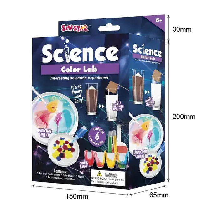 Science color lab experiment kit for kids