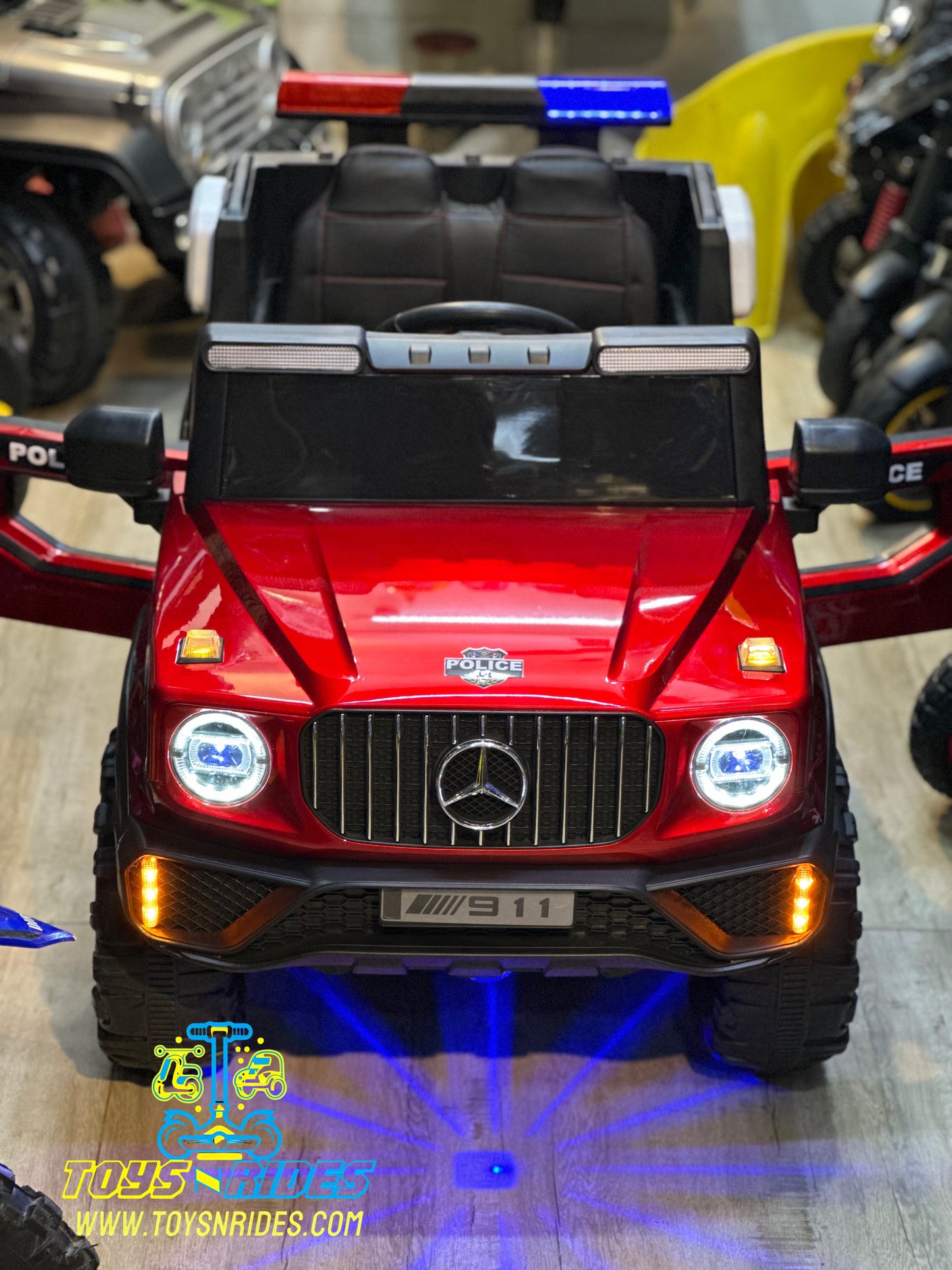 Mercedes Ride-On police Jeep for Kids – Battery Powered Toy by TOYSNRIDES