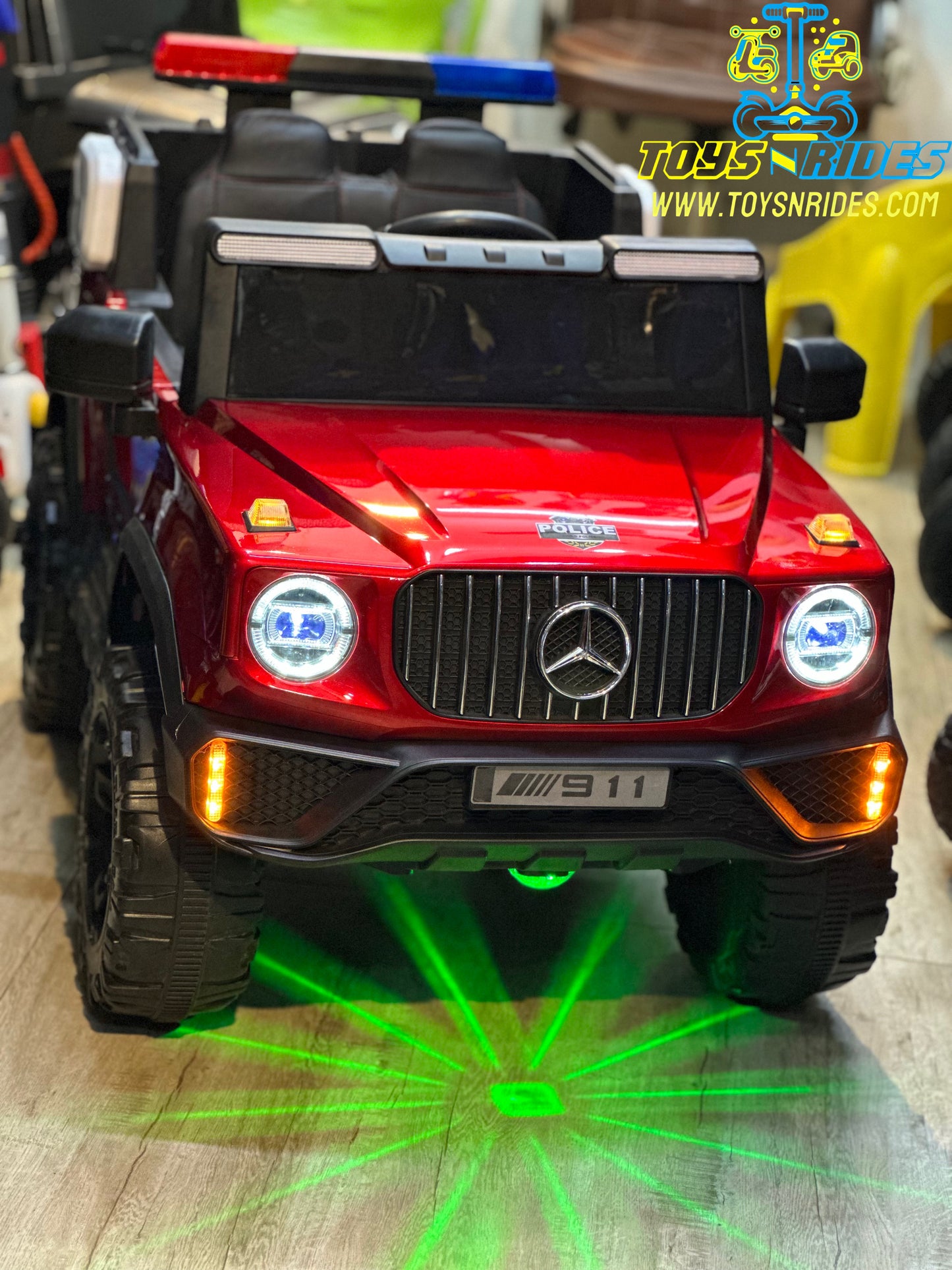 Mercedes Ride-On police Jeep for Kids – Battery Powered Toy by TOYSNRIDES