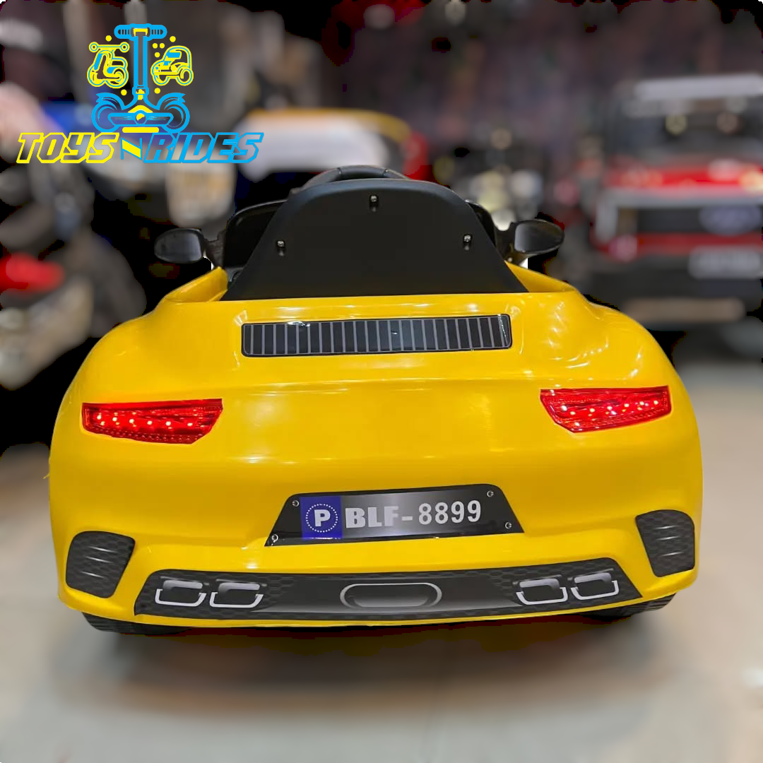 Kids Porsche Shape Battery Car by TOYSNRIDES ๐
2. 12V Kids Battery-Powered Remote Control Car ๐
3. Off-Road Kids Car with Unbreakable Tyres ๐
4. Waterproof Kids Battery Car by TOYSNRIDES ๐ง๏ธ
5. Realistic Porsche Design Kids Ride-On Car ๐