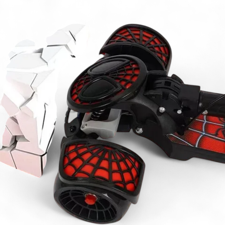 Spider-man shape foldable heavy duty manual Scooty for kids