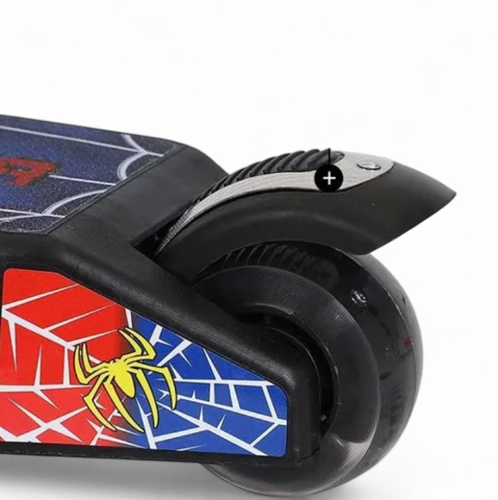 Spider-man shape foldable heavy duty manual Scooty for kids