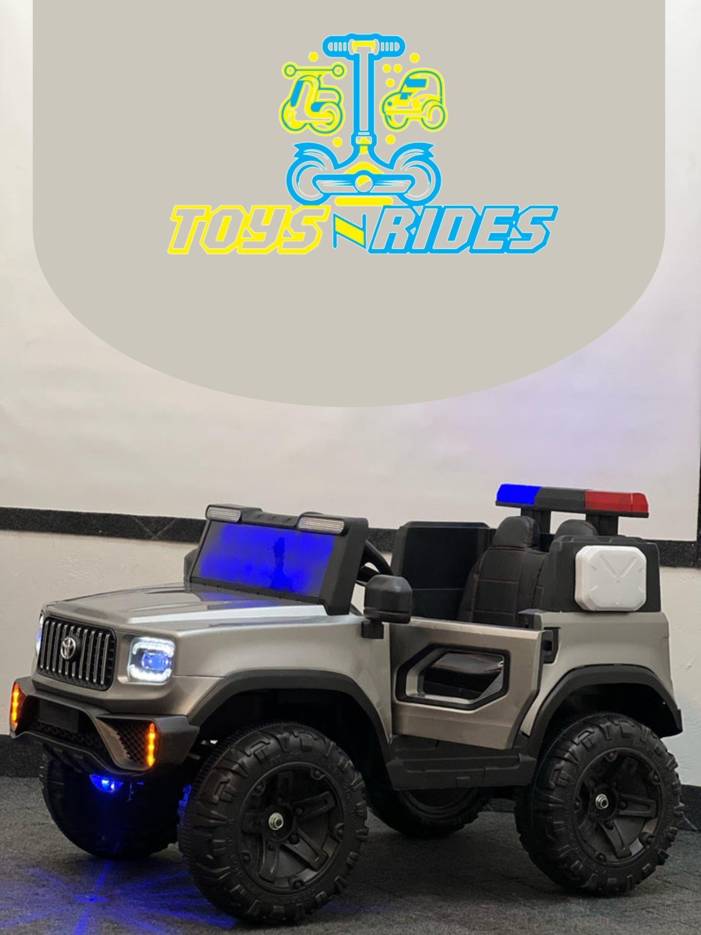 Kids Electric Jeep – Toyota Tundra – Police Jeep by TOYSNRIDES-Toysnrides.com