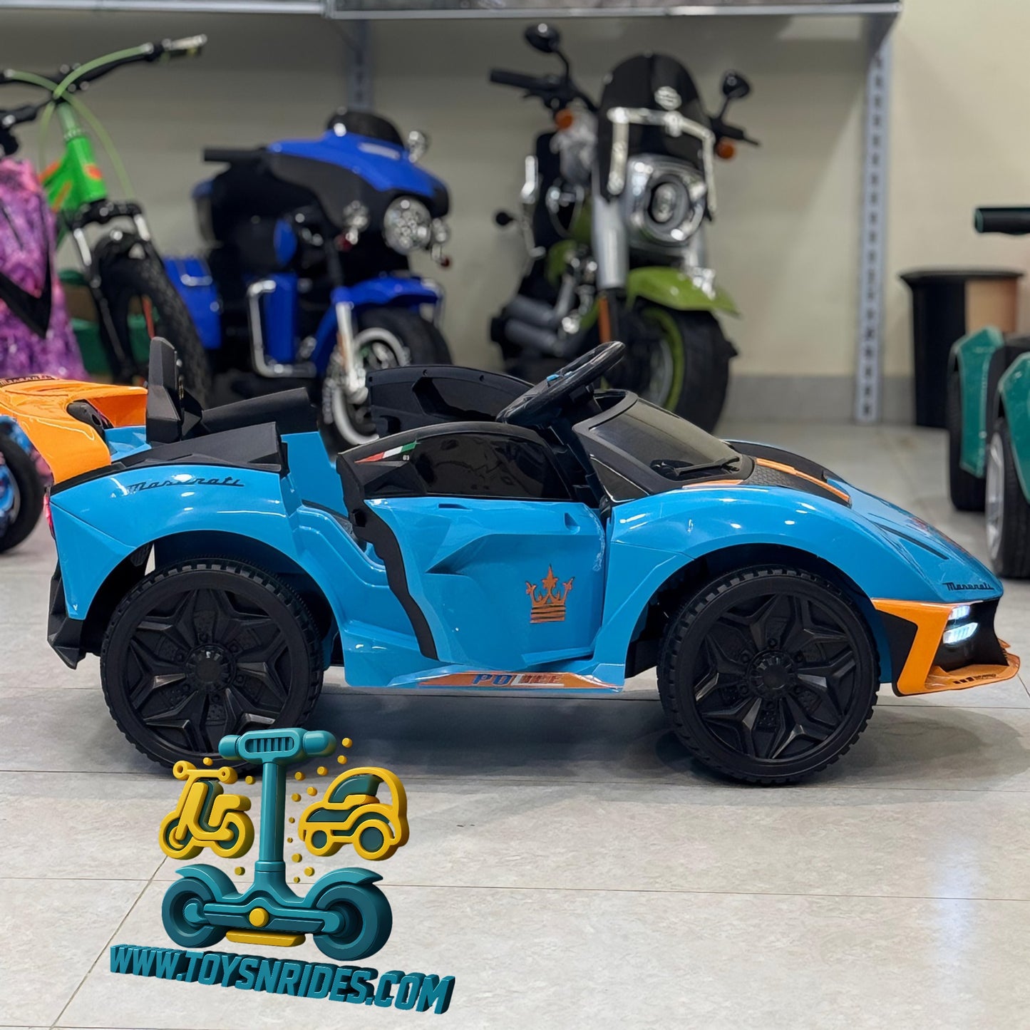Lamborghini Style Kids Ride-On Car 12V – Remote Control, LED Lights & Music | TOYS N RIDES Pakistan