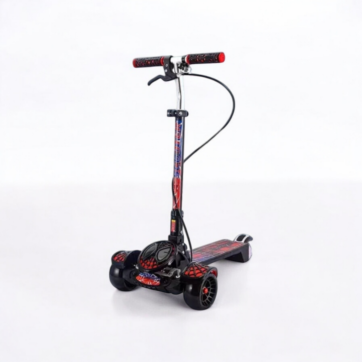 Spider-man shape foldable heavy duty manual Scooty for kids