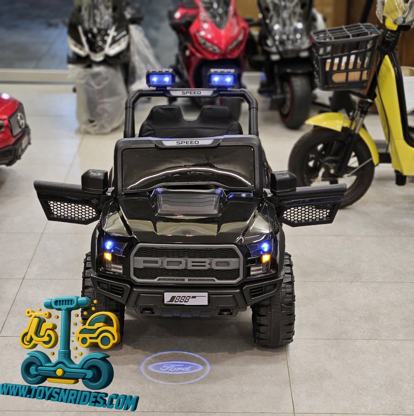 Kids Ride On Jeep with Remote Control Music and Lights by TOYS N RIDES