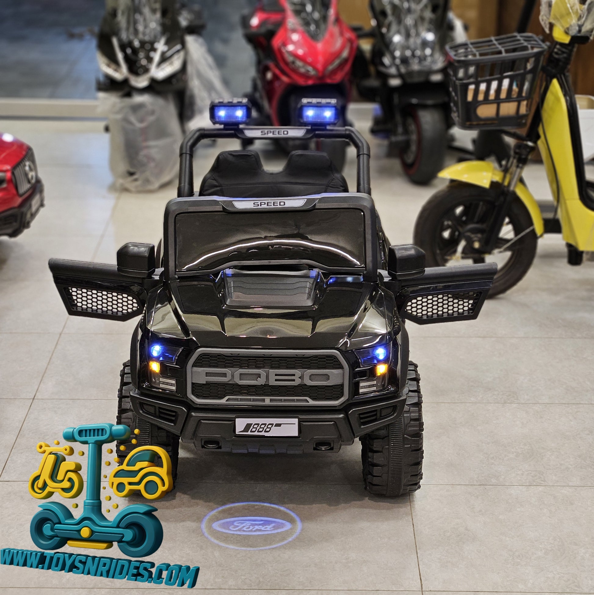 Kids Ride On Jeep with Remote Control Music and Lights by TOYS N RIDES