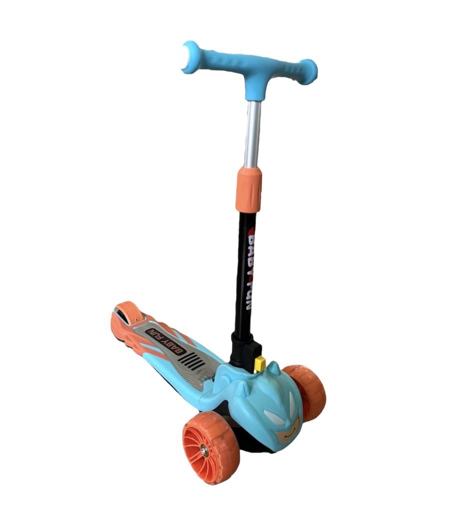Batman Style 3 Wheeler Scooty With Adjustable Hieght - Toys N Rides