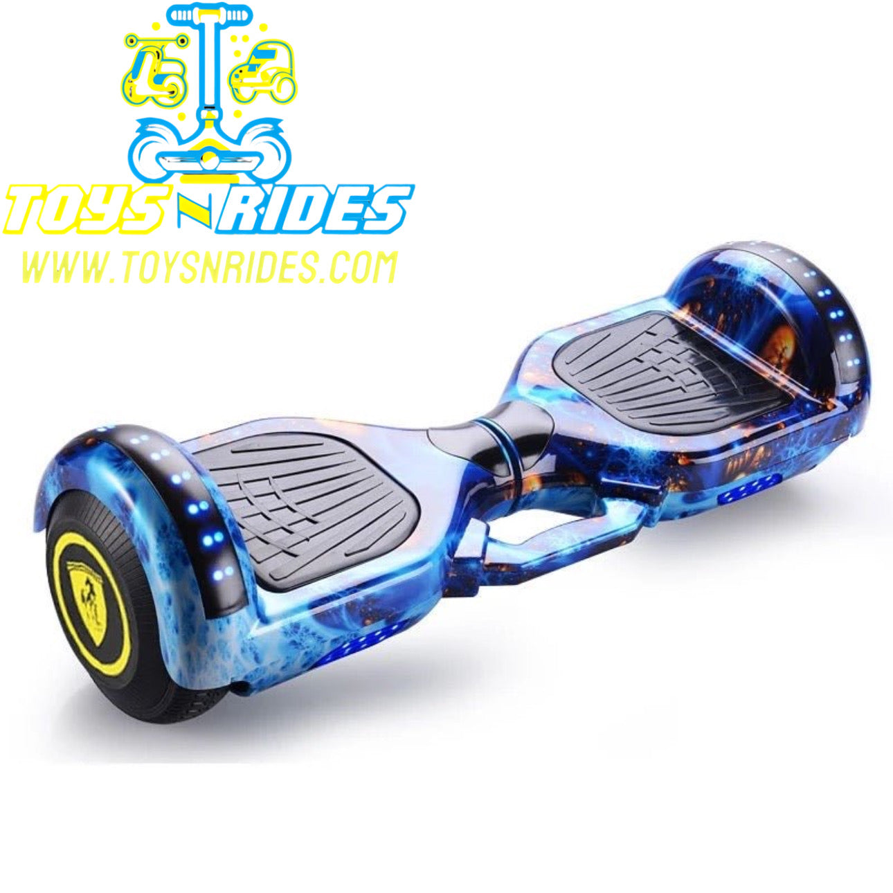 Close-up of 36V hoverboard battery and metal body design