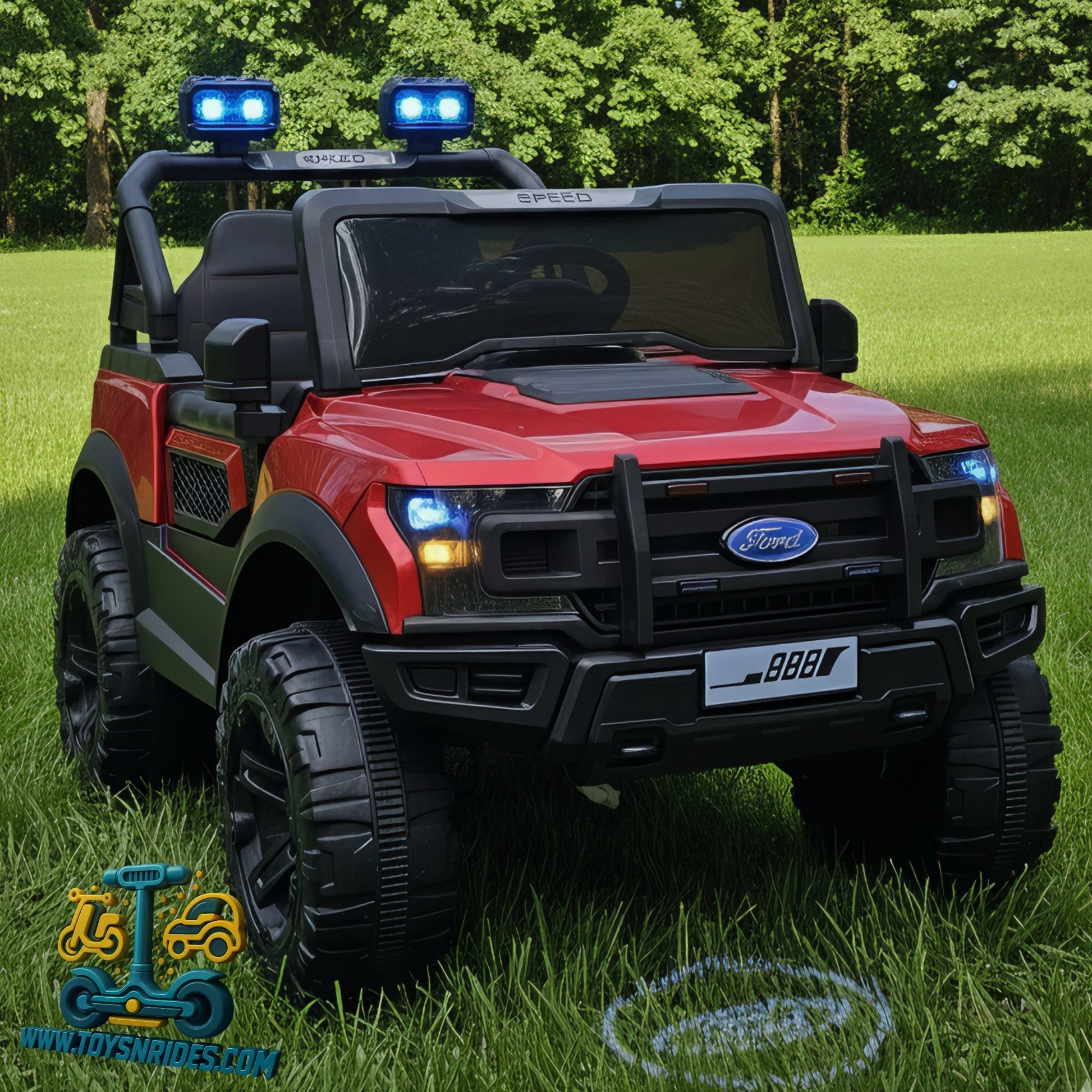 Kids Ride-On Electric Jeep red