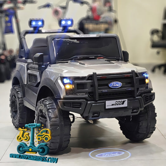 Police Style Kids Ride-On Electric Jeep (12V) -Kids Battery Operated Remote Control Jeep-TOYSNRIDES