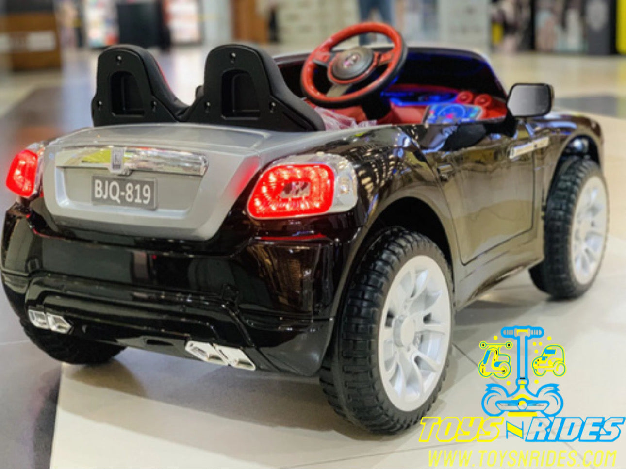 Luxury kids ride-on car with MP3 music and LED headlights