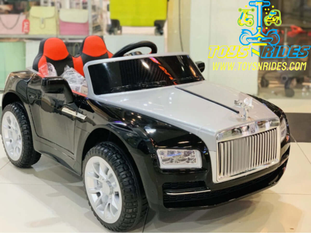 Premium battery-operated toy car for children with rubber tyres