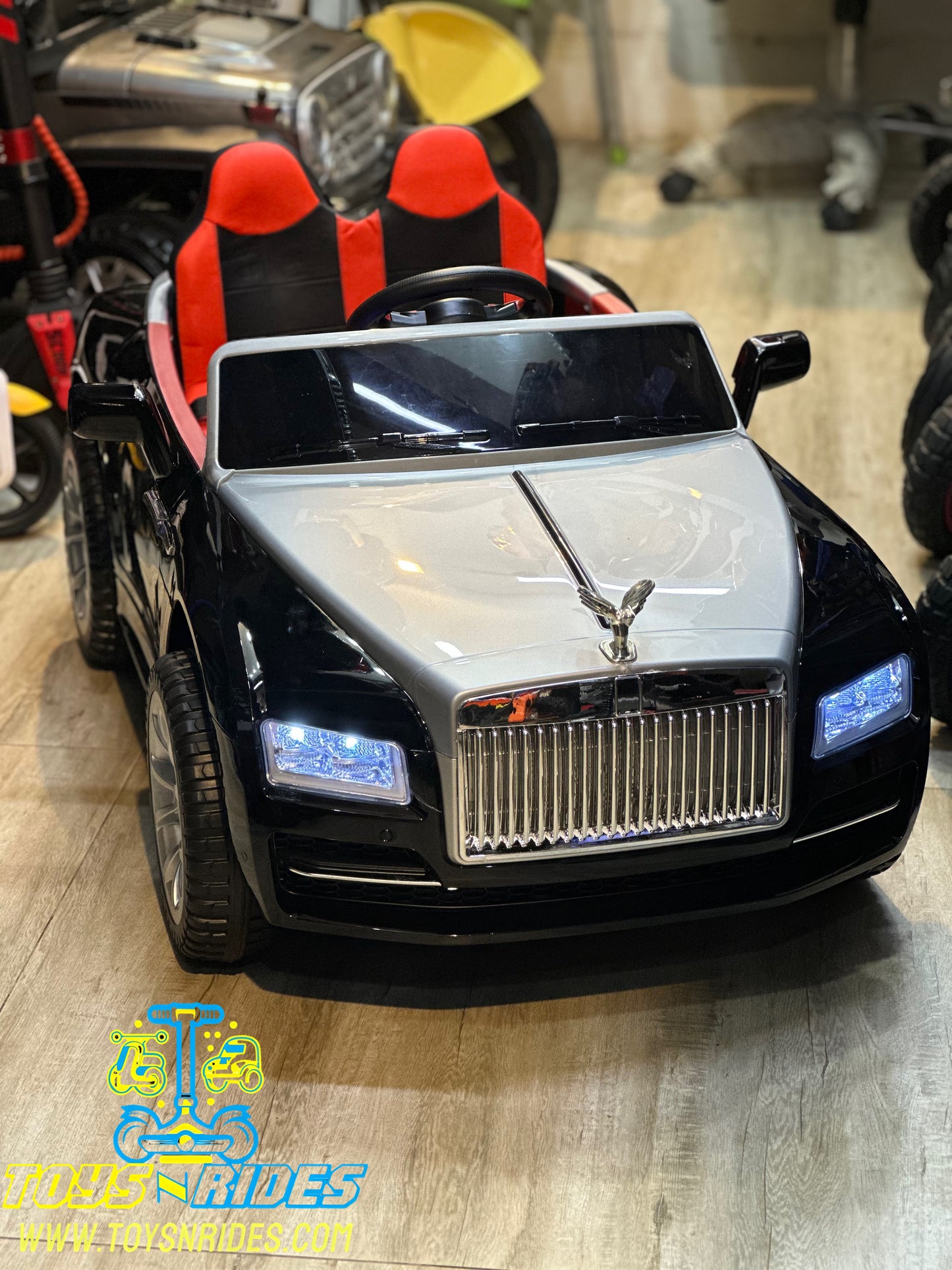 Premium battery-operated toy car for children with rubber tyres