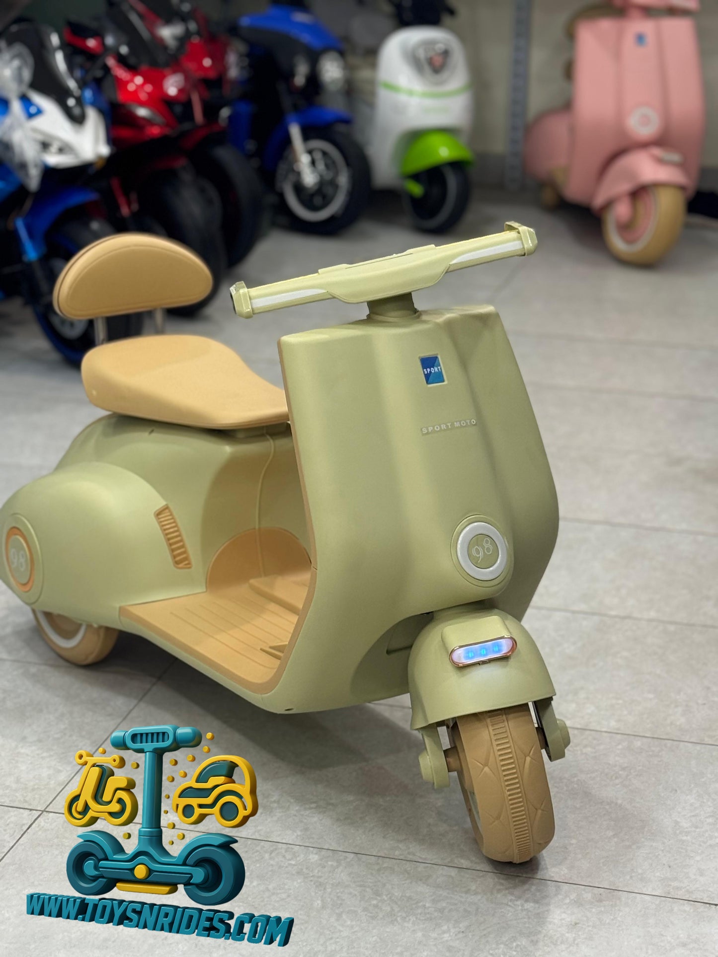 kids battery scooter with lights TOYS N RIDES