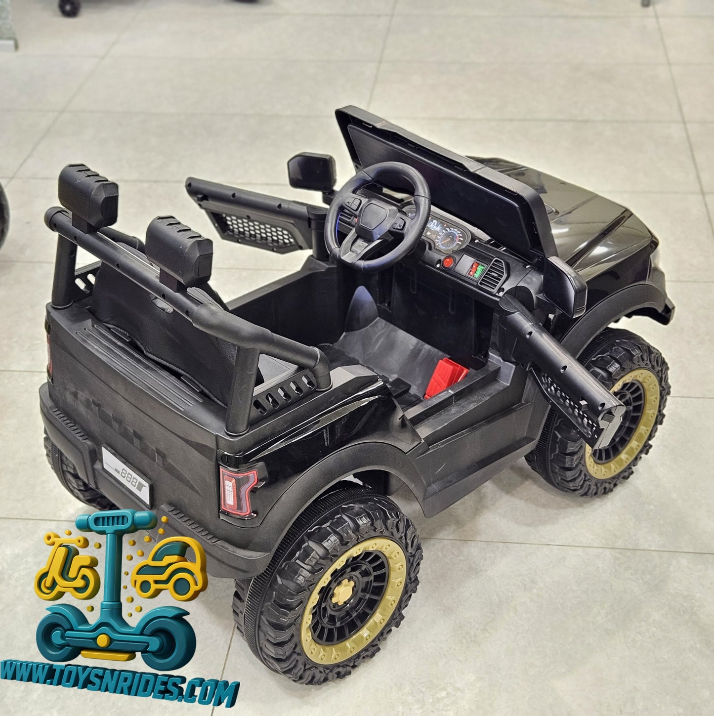 Kids Battery Operated Car with Swing System and Leather Seat