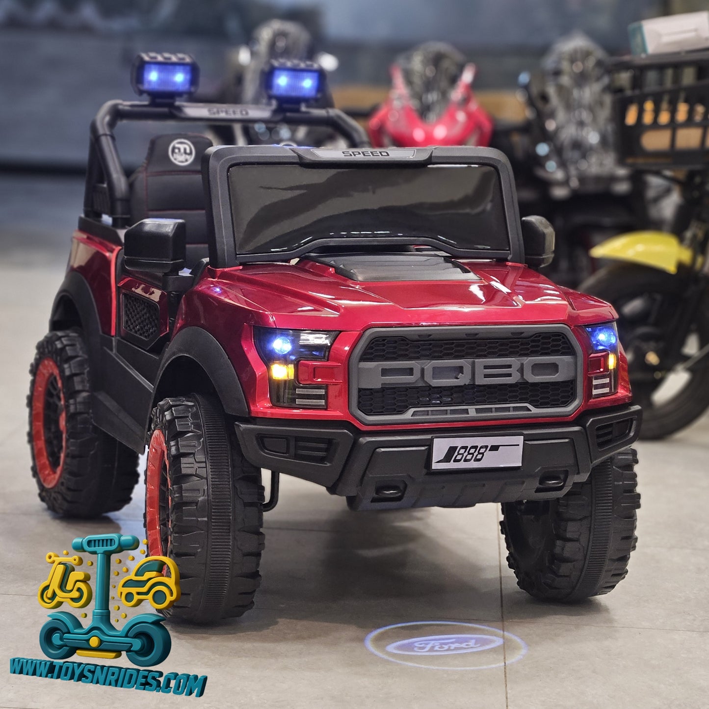 Ford Shape Kids Battery Operated Remote Control Jeep 12V for Kids Pakistan